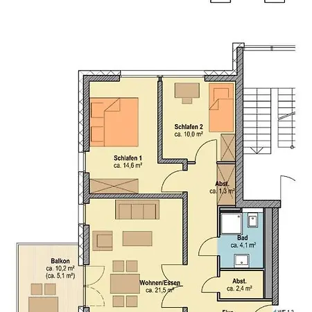 Apartamento Ferienwohnung Infinity - A49953